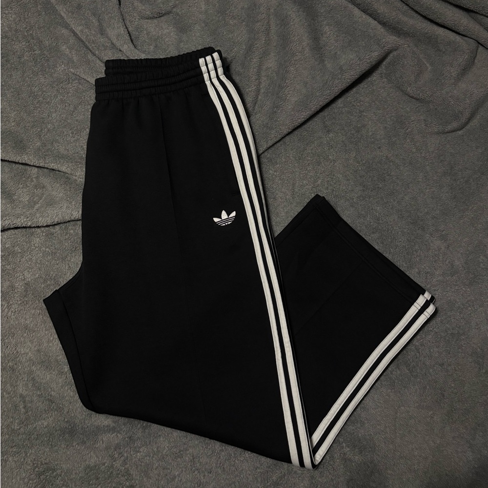 Adidas baggy straight legged pants.